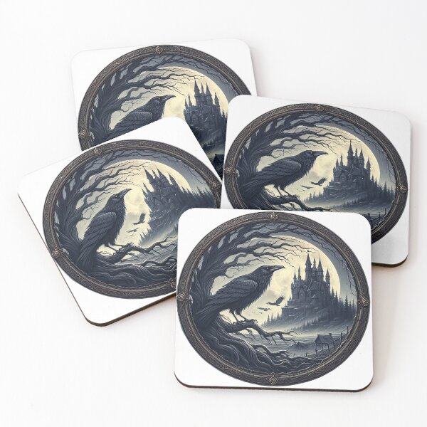 Item preview, Raven and Castle 4 designed and sold by Kallak-AI-Art.