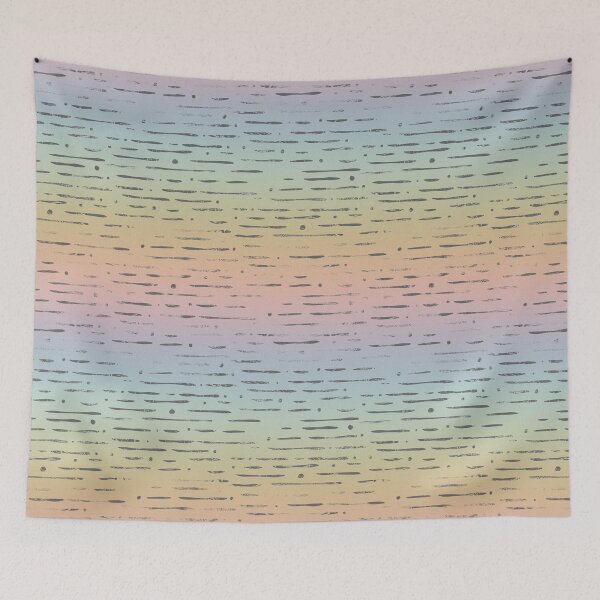 Item preview, Dot-Dash Distressed Pattern - Rainbow Sorbet + Slate designed and sold by Irene Estelle.