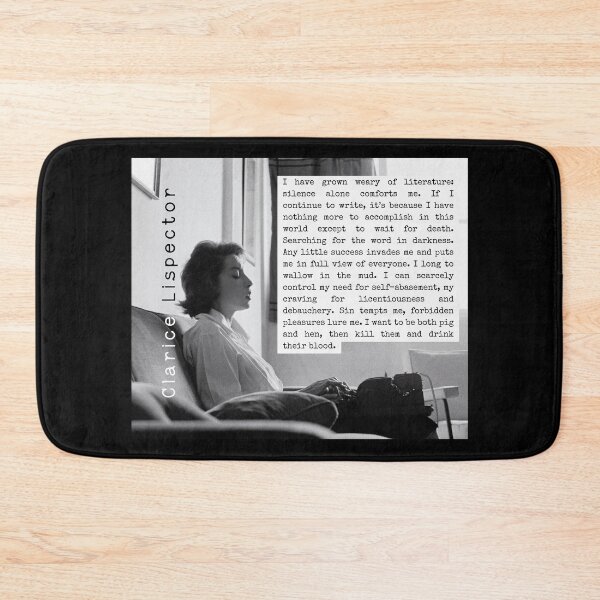 Item preview, Clarice Lispector quote: I have grown weary of literature: silence alone comforts me. If I continue to write, designed and sold by artbleed.