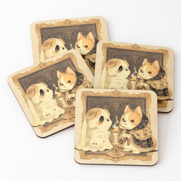 Item preview, Cute Corgi Ghost Seance with Adorable Spirits designed and sold by yinyuecreation.