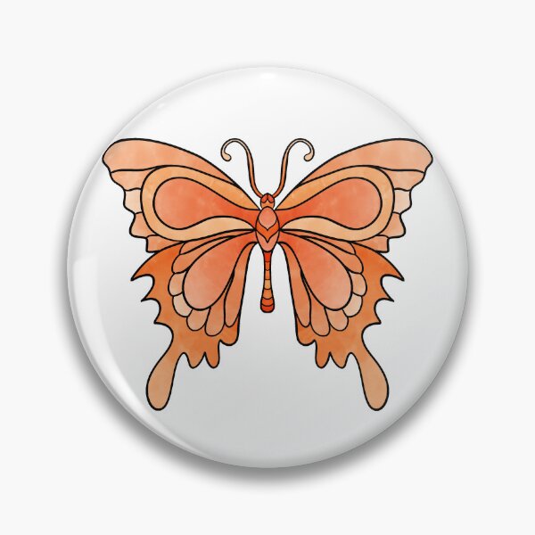 Artikelvorschau, Orange Schmetterling entworfen und verkauft von Marguerite Artistry.