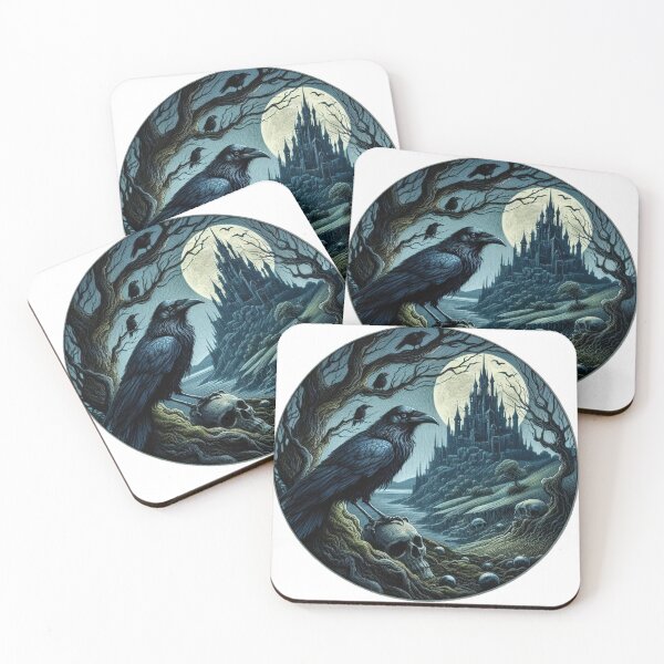 Item preview, Raven and Castle 5 designed and sold by Kallak-AI-Art.