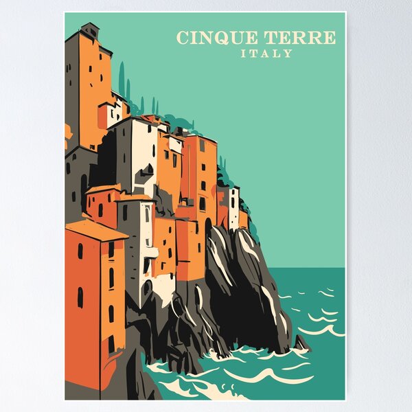 Item preview, Cinque Terre Italy travel designed and sold by skalihm.