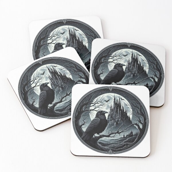 Item preview, Raven and Castle 6 designed and sold by Kallak-AI-Art.