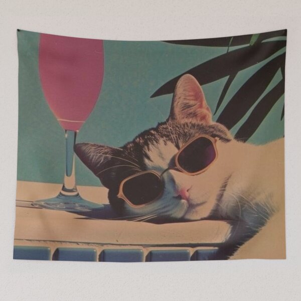 Item preview, Poolside Purrfection designed and sold by Grind107.