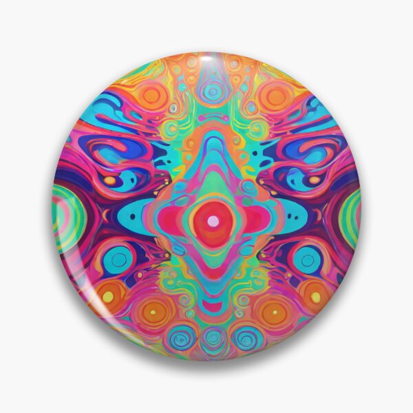 Artikelvorschau, Psychedelische algorithmische Kunstmuster der 1960er Jahre entworfen und verkauft von HLPsychDesigns.