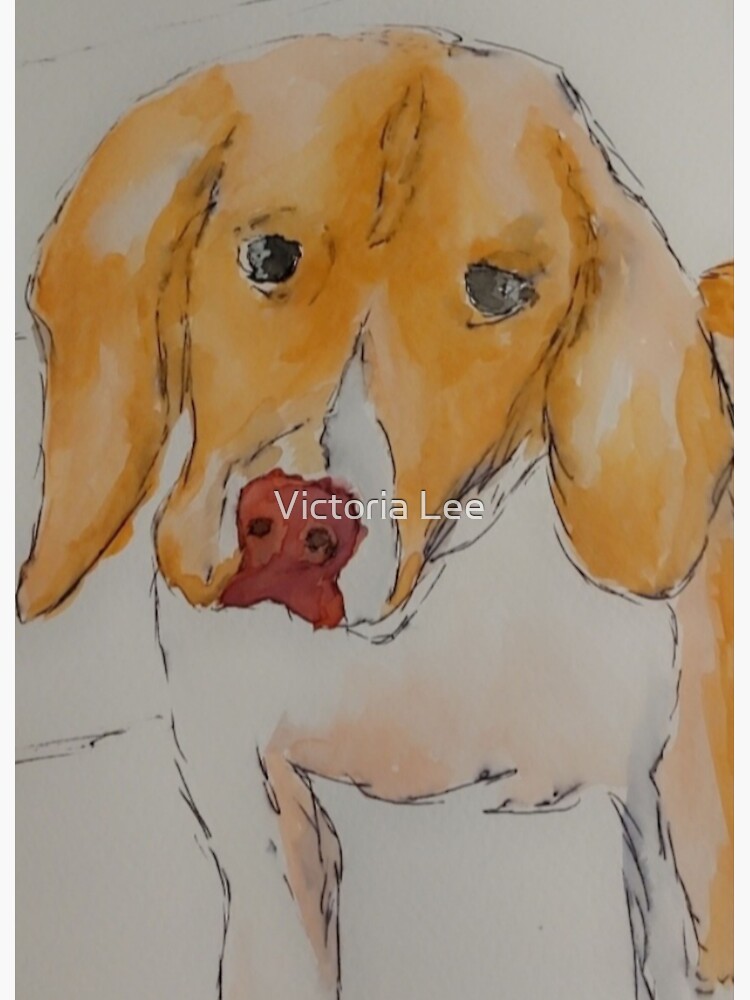 Thumbnail 3 of 3, Sticker, A Beagle designed and sold by Ladyinthemitten.