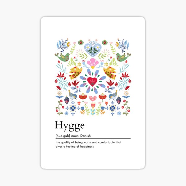 Item preview, Cozy Colorful Scandinavian Folk Art Birds -  Hygge designed and sold by Natasha May Design.