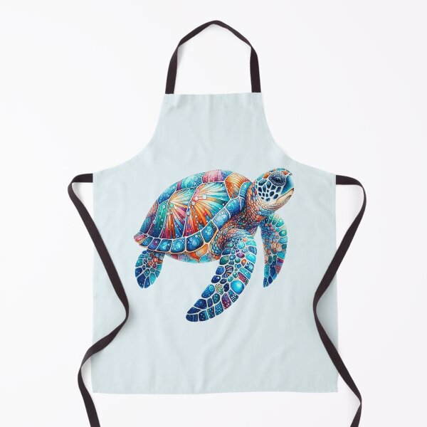 Item preview, Colorful Blue Sea Turtle designed and sold by DivineBovinity.