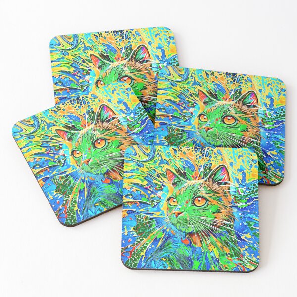 Item preview, Electric Cat Aura: A Chromatic Explosion designed and sold by blackhalt.