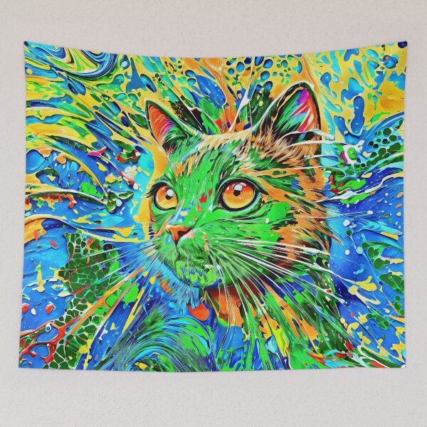 Item preview, Electric Cat Aura: A Chromatic Explosion designed and sold by blackhalt.