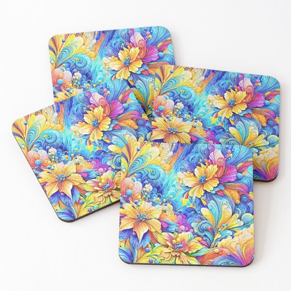 Item preview, Vibrant Floral Abstract Artwork designed and sold by blackhalt.