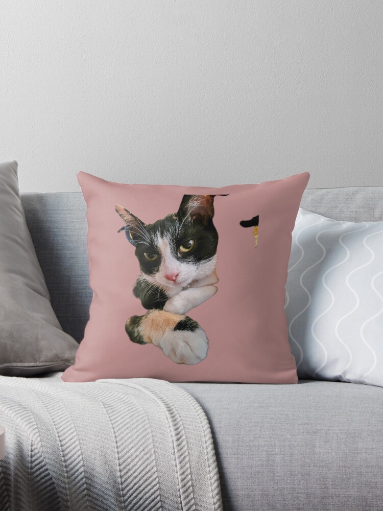 Thumbnail 1 of 4, Pillow, Duchess the Cat designed and sold by Ladyinthemitten.