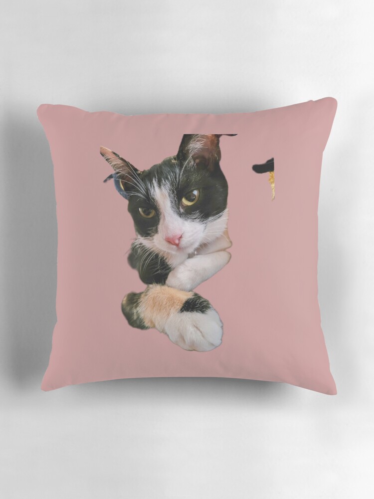 Thumbnail 3 of 4, Pillow, Duchess the Cat designed and sold by Ladyinthemitten.