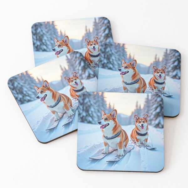 Item preview, Corgis esquiando designed and sold by vernonplatt.