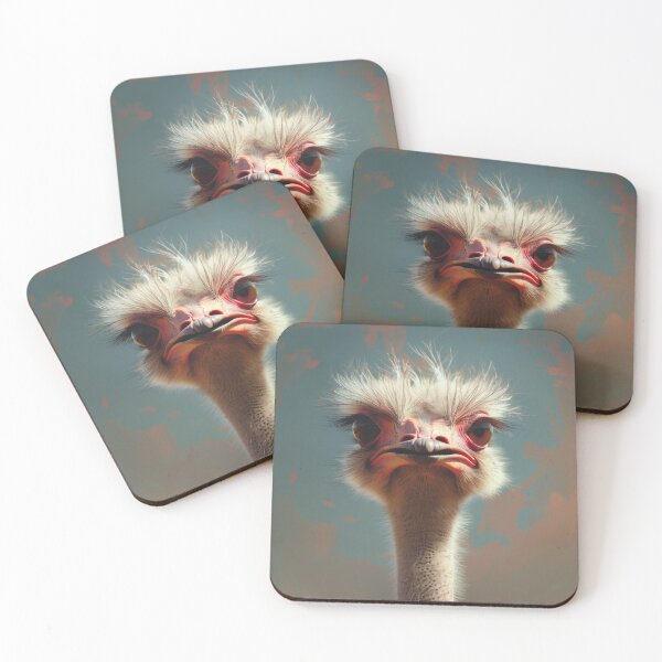 Item preview, Ostrich, Closeup Portrait  designed and sold by DigiCre8.