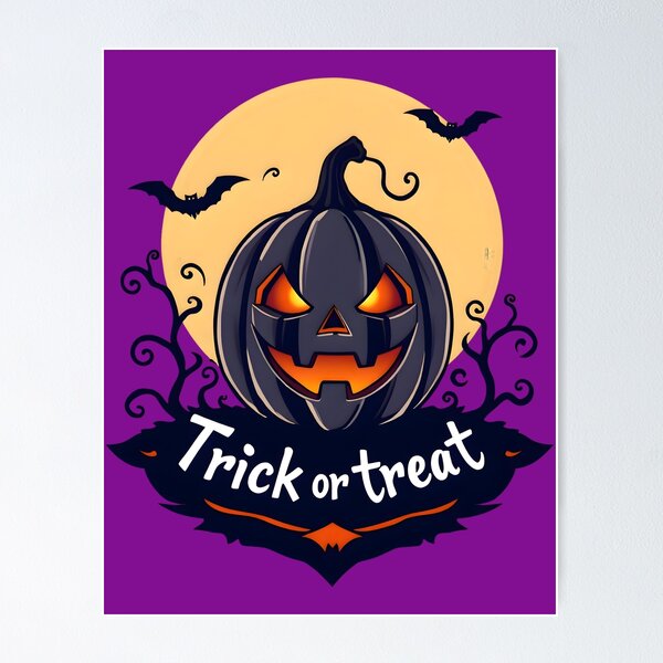 Item preview, Trick-or-Treat Jack-o-lantern designed and sold by PSYStickersAUS.
