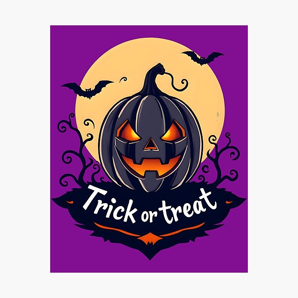 Item preview, Trick-or-Treat Jack-o-lantern designed and sold by PSYStickersAUS.