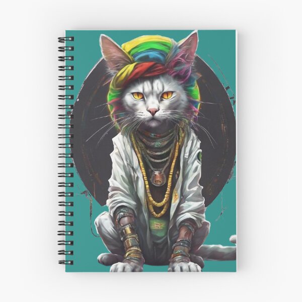 Item preview, Rasta Cyber King Cat designed and sold by WILD-WILD-CAT.
