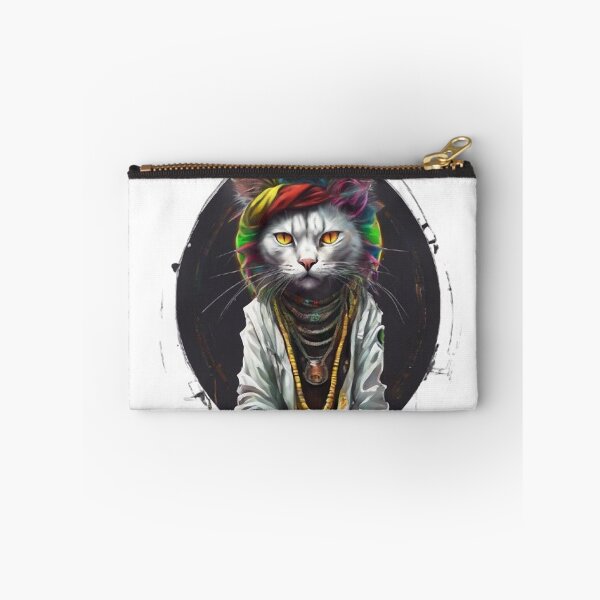 Item preview, Rasta Cyber King Cat designed and sold by WILD-WILD-CAT.