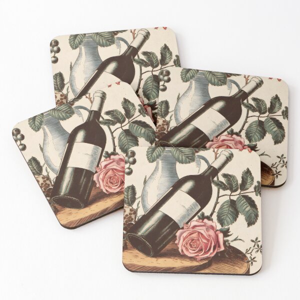 Item preview, Refined Still Life | Wine Bottle, Roses, and Natural Beauty designed and sold by VeilArtistry.