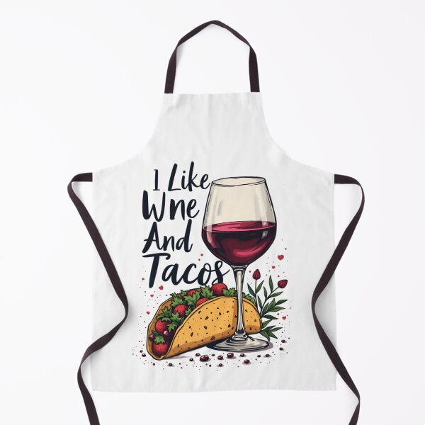 Item preview, I Like Wine And Tacos designed and sold by PaintedPixels01.