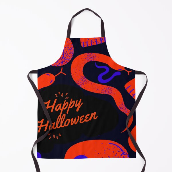 Aperçu de l'œuvre Motif Halloween vibrant de crâne et de serpent créée et vendue par FuzzDC.