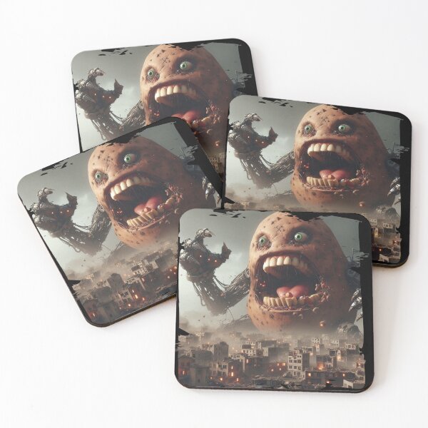 Item preview, Zombie Potato Rising Over the City – Apocalypse Art designed and sold by Hungry-Murphy.