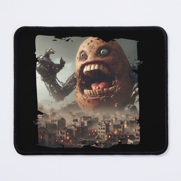 Item preview, Zombie Potato Rising Over the City – Apocalypse Art designed and sold by Hungry-Murphy.