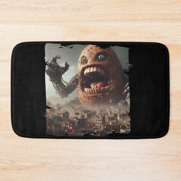 Item preview, Zombie Potato Rising Over the City – Apocalypse Art designed and sold by Hungry-Murphy.