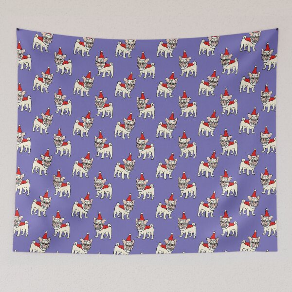 Item preview, Santa Paws Frenchie Dog Christmas designed and sold by Magnolia Valley Art.