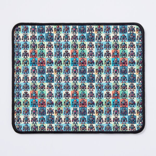 Item preview, robot pixel seamless designed and sold by Mimmiehellgirl.