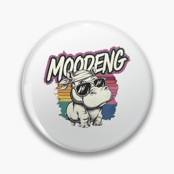 Item preview, Sunset Swagger Hippo:Moodeng designed and sold by benjyjump.