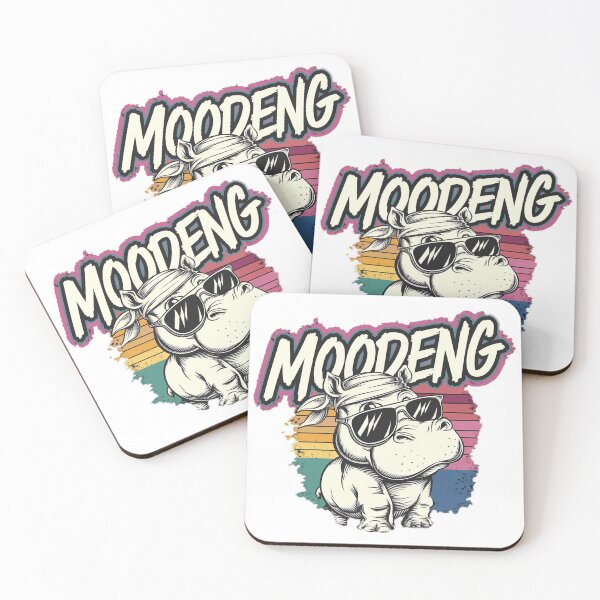 Item preview, Sunset Swagger Hippo:Moodeng designed and sold by benjyjump.