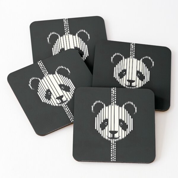 Item preview, Panda pattern in a dark background  designed and sold by KimierArt.