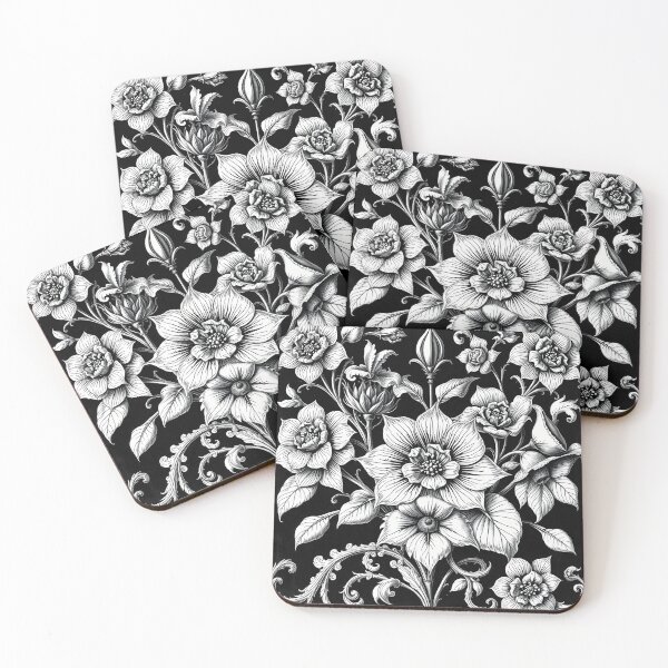 Item preview, Gothic Floral Pattern #4 designed and sold by Kaleidoscope Print.