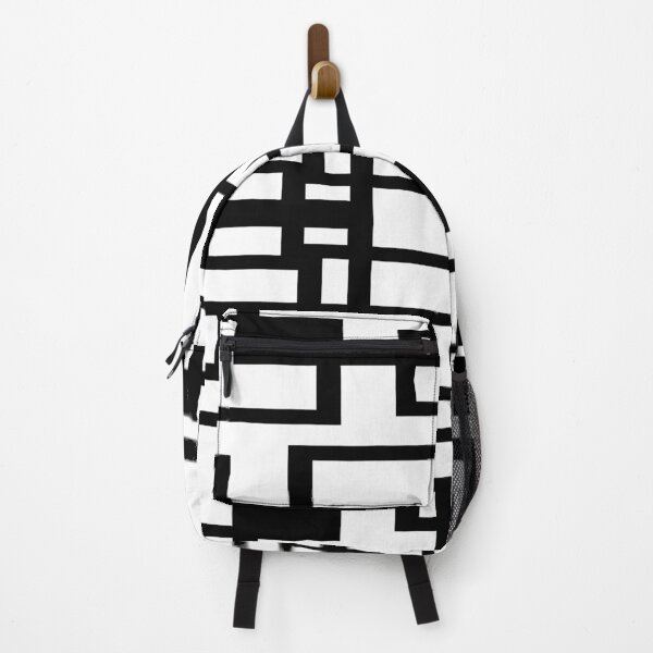 Item preview, Geometric Shapes Pattern Black Accent White Background designed and sold by taiche.