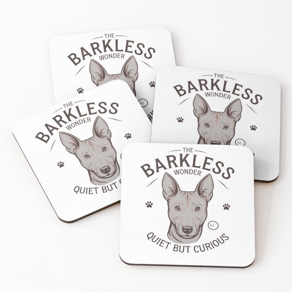 Item preview, Graphic and text bark less Basenji designed and sold by mpwme.