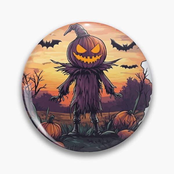 Item preview, Pumpkin Scarecrow Haunted Field designed and sold by Socool101.