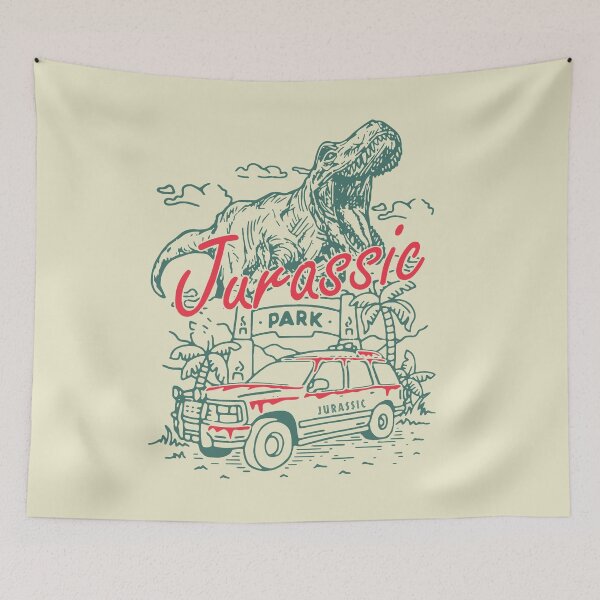 Item preview, Jurassic Park Car and T-Rex designed and sold by Cosmic Lunatic.