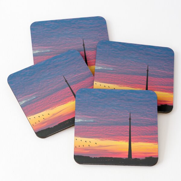 Item preview, Emley Moor Mast Sunset Geese designed and sold by Alisonchambers2.