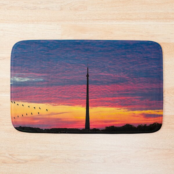 Item preview, Emley Moor Mast Sunset Geese designed and sold by Alisonchambers2.