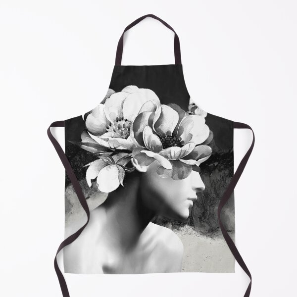 Item preview, Floral Portrait-black and white designed and sold by Dada22.