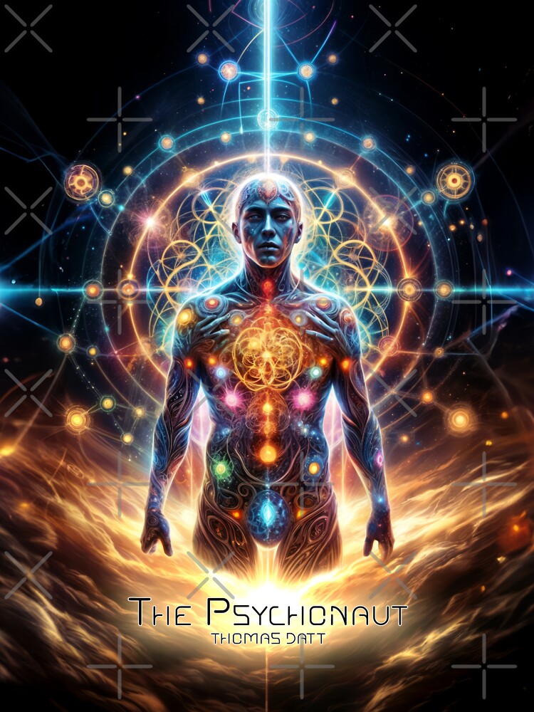 Thumbnail 7 of 7, Classic T-Shirt, The Psychonaut: Ascendant Warrior designed and sold by thomasdatt.