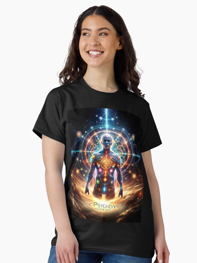 Thumbnail 1 of 7, Classic T-Shirt, The Psychonaut: Ascendant Warrior designed and sold by thomasdatt.