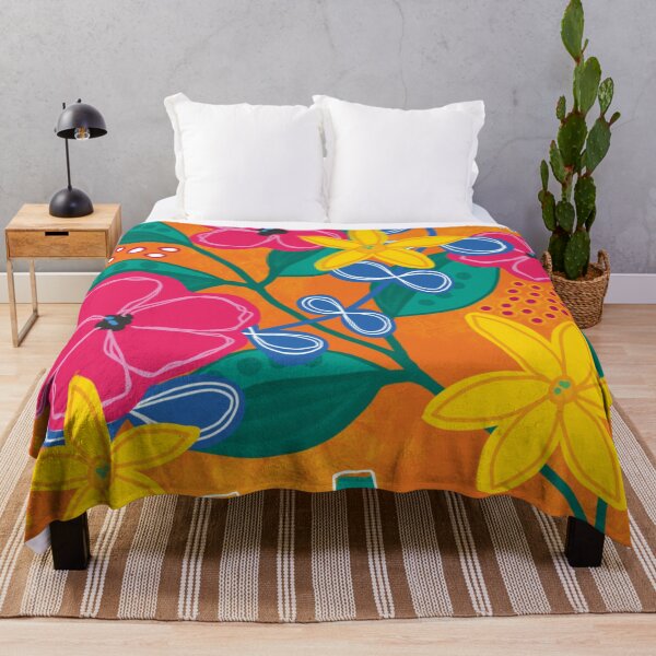 Item preview, Happy Flowers designed and sold by Abstract Art by Martina Kunze.