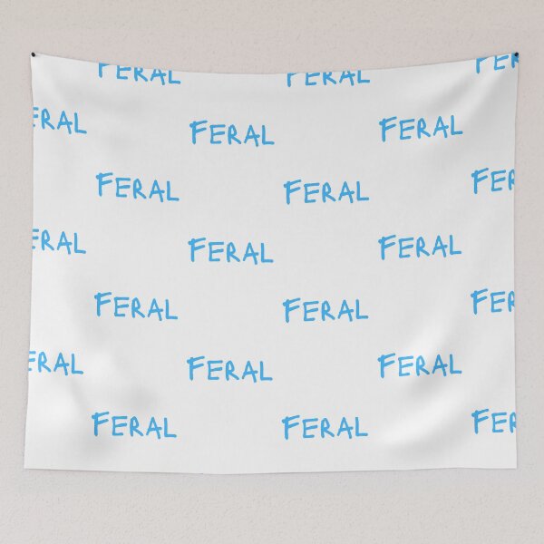 Item preview, Feral tshirt feral gen z slang tee Funny kids gift cool gen z gift t-shirt FERAL kids wild toddler gift mom tshirt toddler mum designed and sold by LaundrySalt.