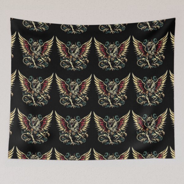 Item preview, Halloween Skeleton Manticore funny vintage designed and sold by PAVOXAR.