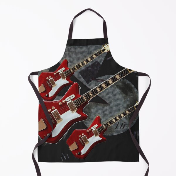 Artikelvorschau, Drei rote Gitarren im Pop Art De Stijl-Stil entworfen und verkauft von AuroraXGreen.
