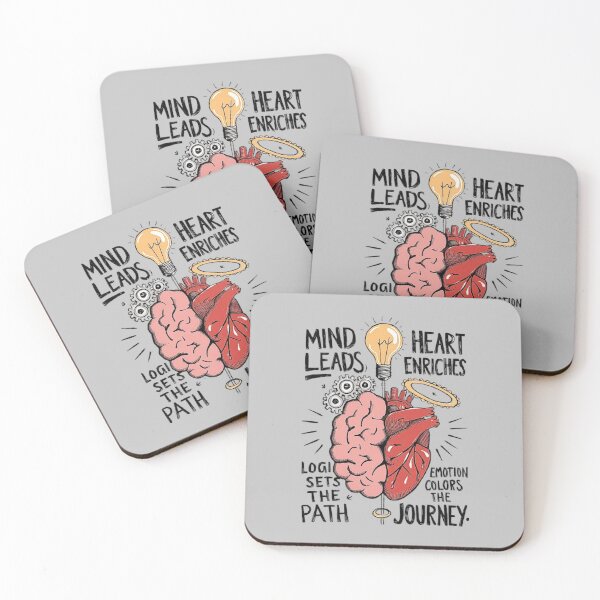 Item preview, Mind vs Heart: Balance of Logic and Emotion in Life’s Journey designed and sold by love3617.